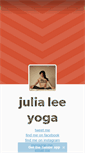 Mobile Screenshot of julialeeyoga.com